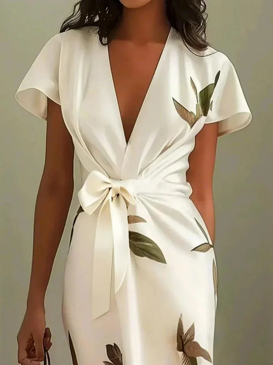 Amelia | Elegant Floral Wrap Dress