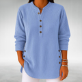 Lilian™ Retro Corduroy V-Neck Top