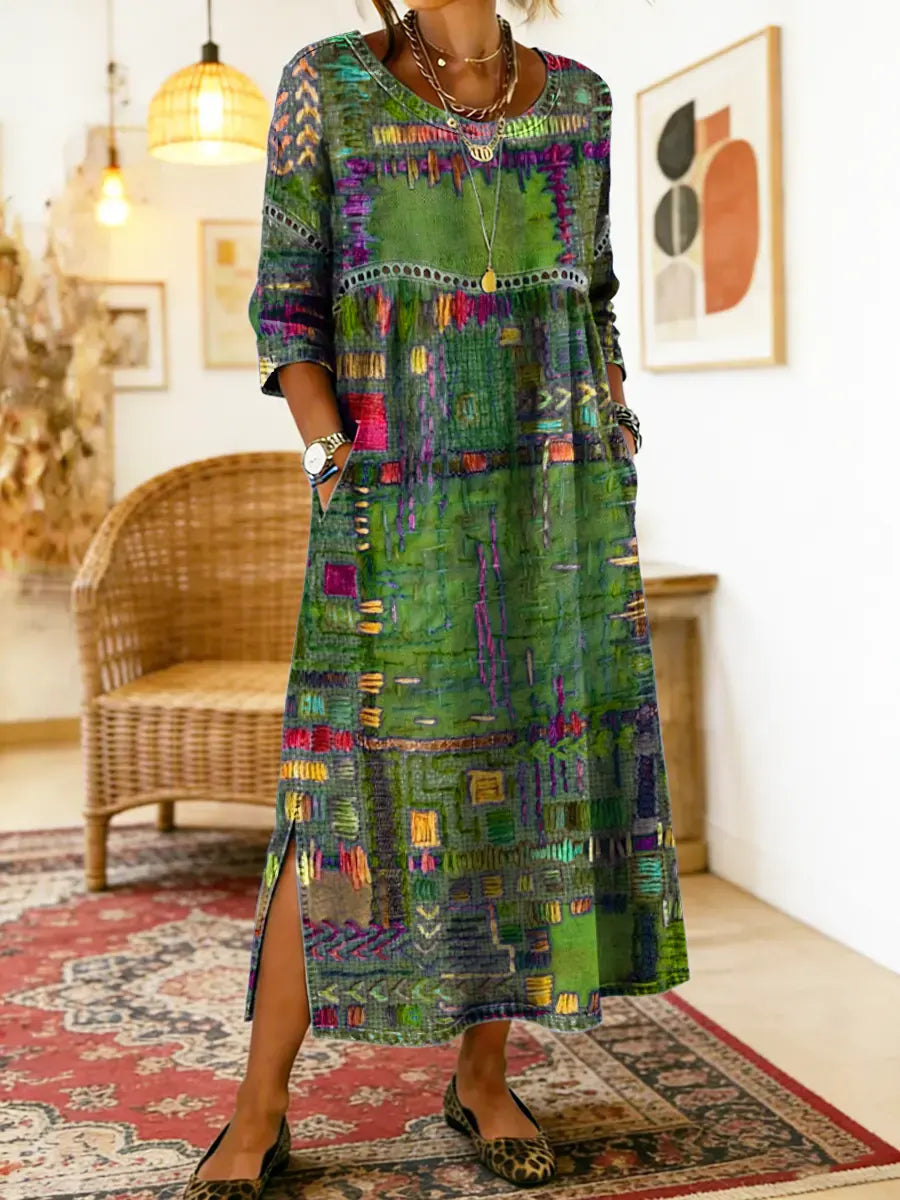 Eliana | Printed Midi Dress