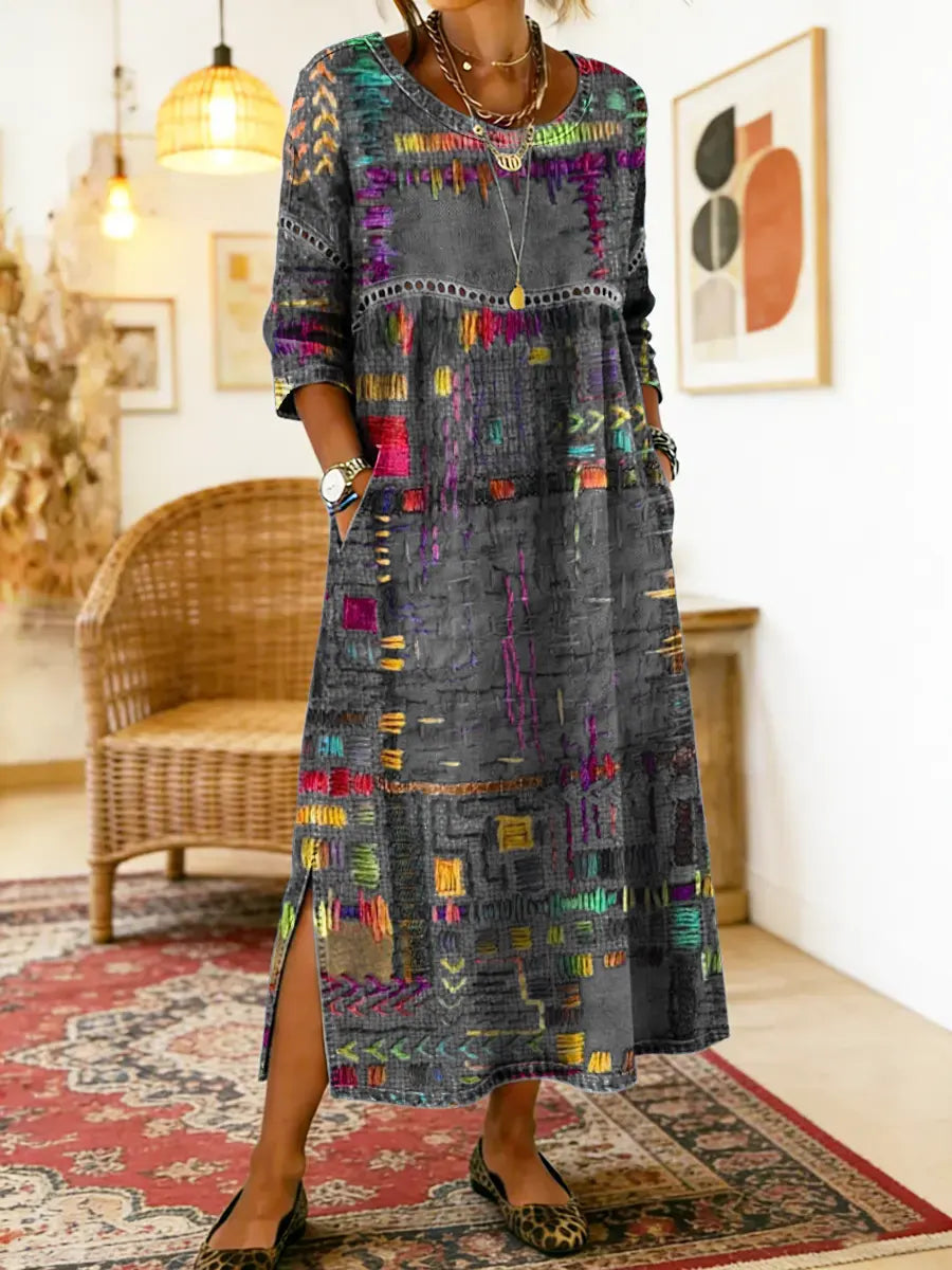 Eliana | Printed Midi Dress
