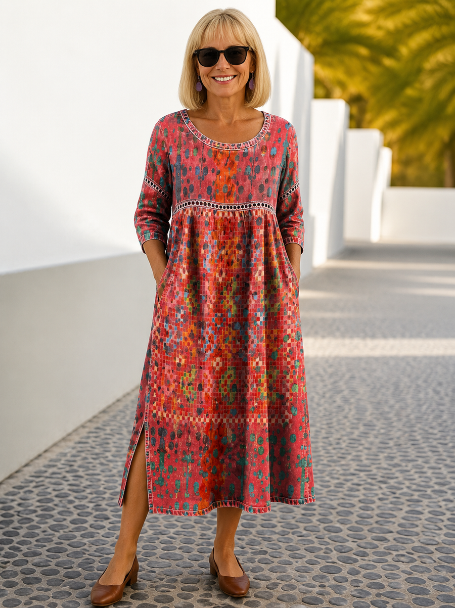 Gracie | Printed Midi Dress