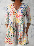 Everlee | Long Blouse with V-Neck
