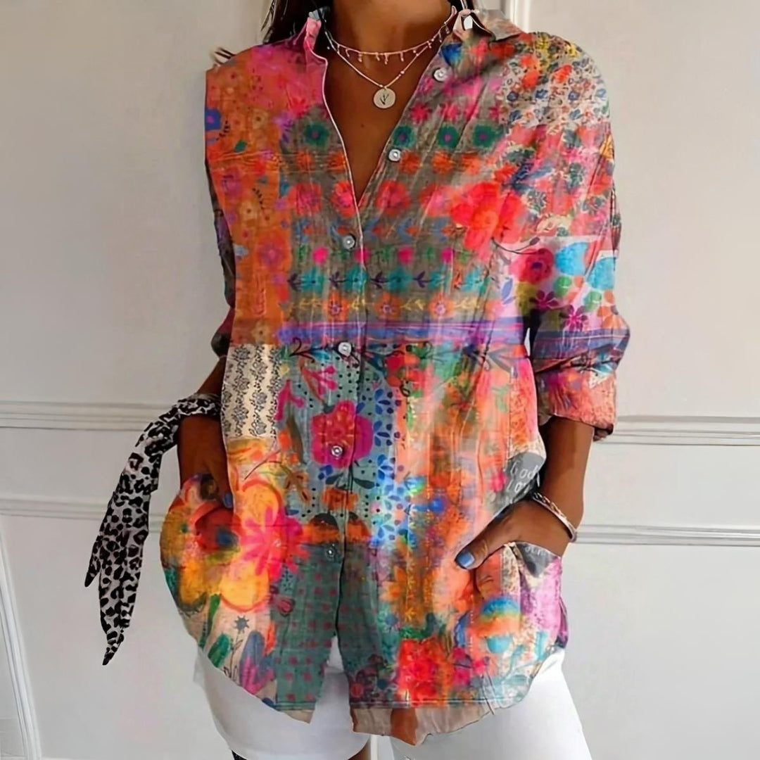 Roseanne™ Floral Breeze Button-Up Shirt