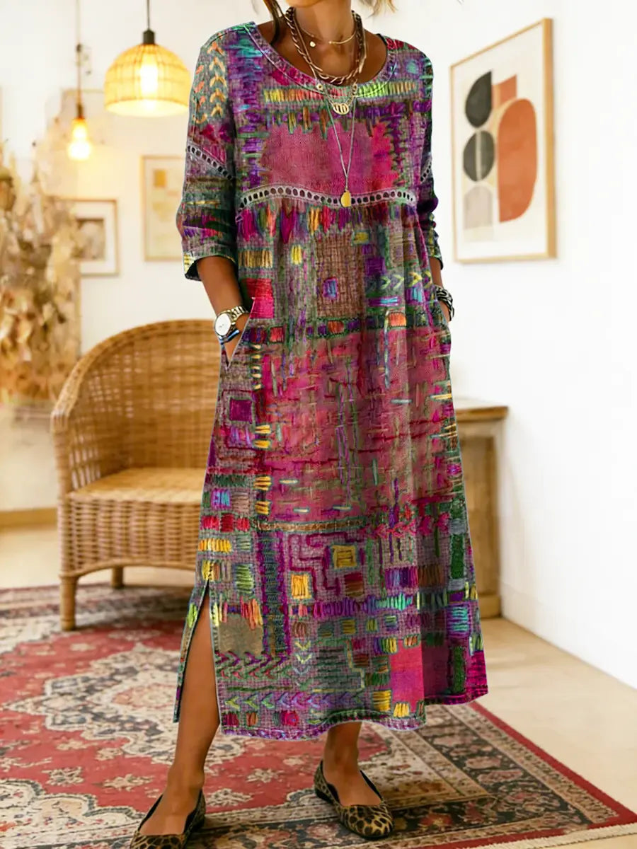 Eliana | Printed Midi Dress