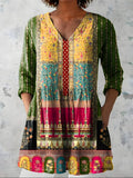 Melody | Long Blouse with V-Neck