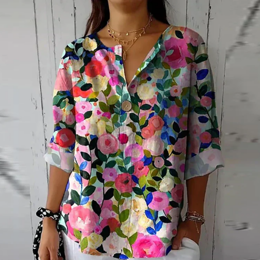 Aaliyah™ Chic Floral Print Blouse