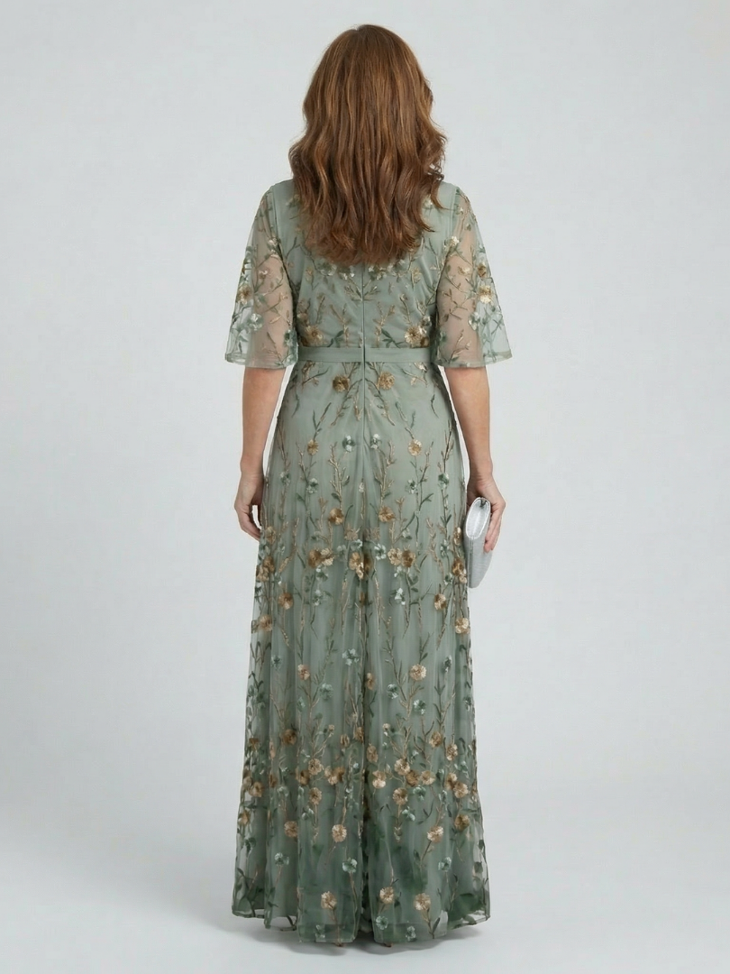 Gemma™ Floral V-Neck Flow Maxi Dress