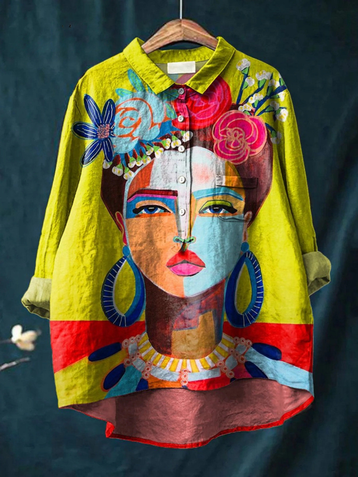 Livia™ Artistic Portrait Casual Shirt