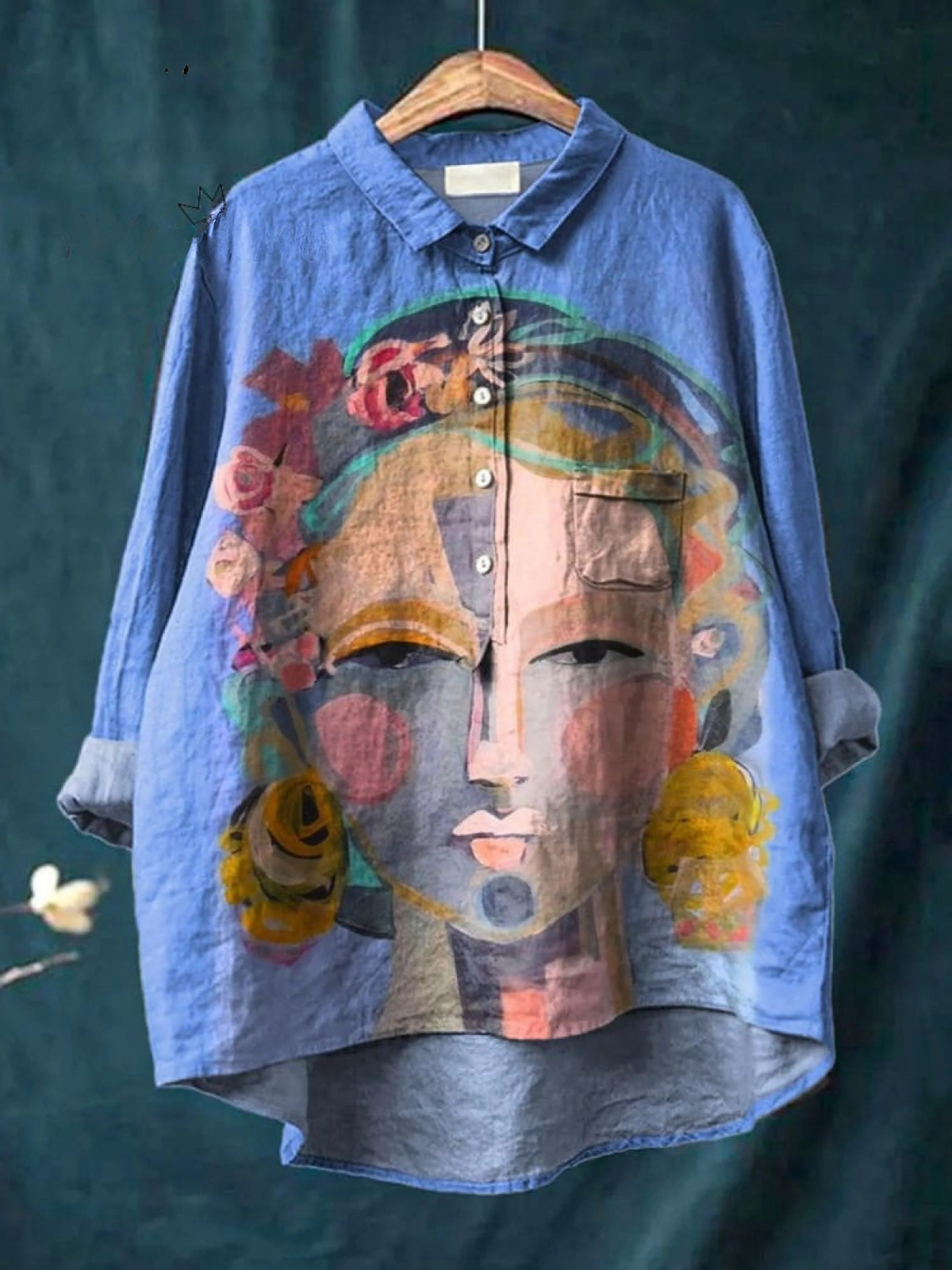 Livia™ Artistic Portrait Casual Shirt