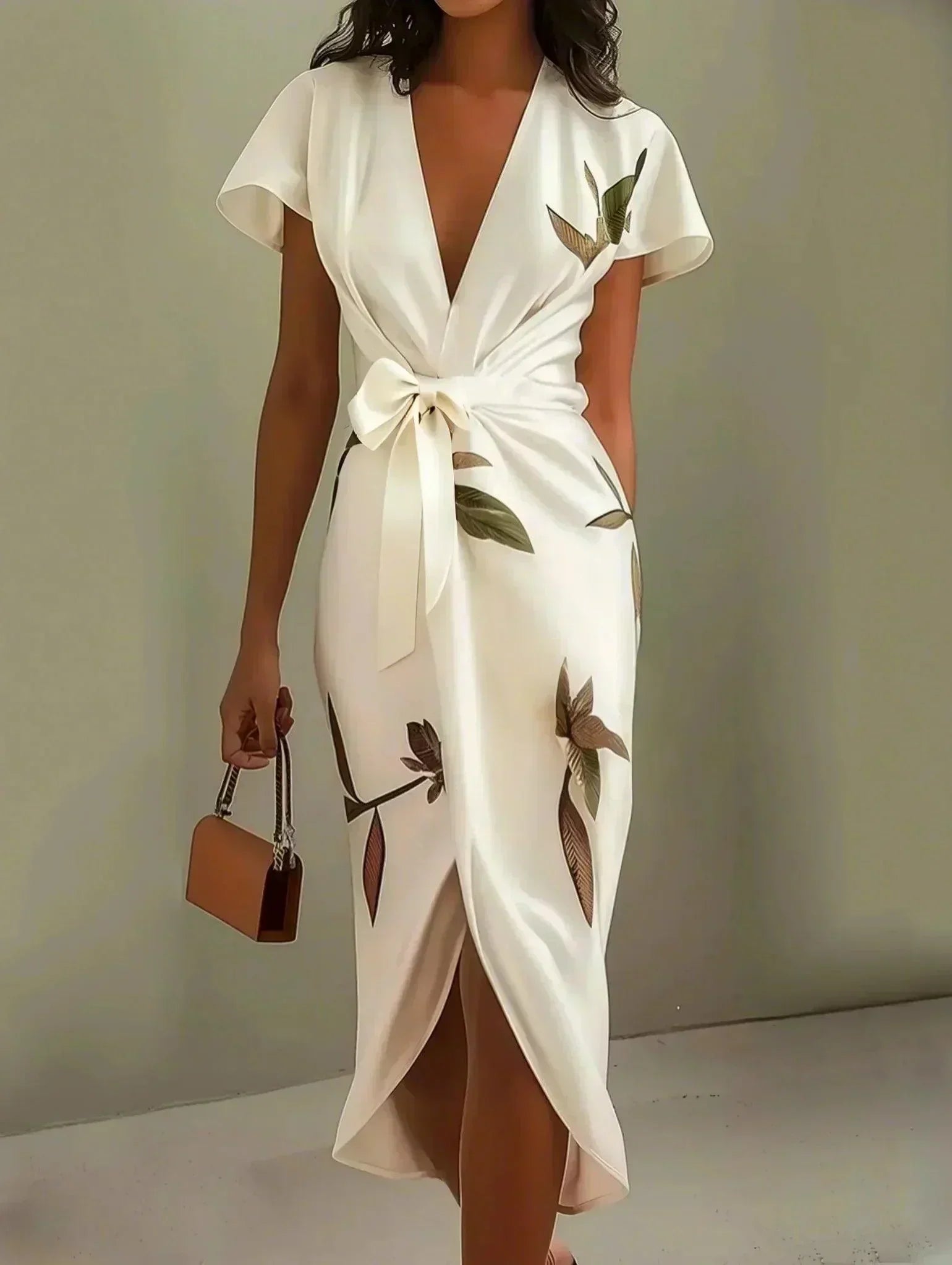 Amelia | Elegant Floral Wrap Dress