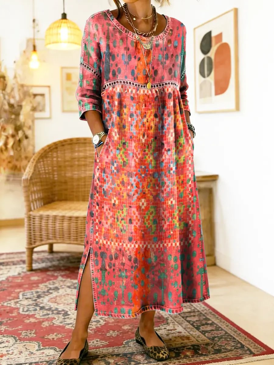 Gracie | Printed Midi Dress