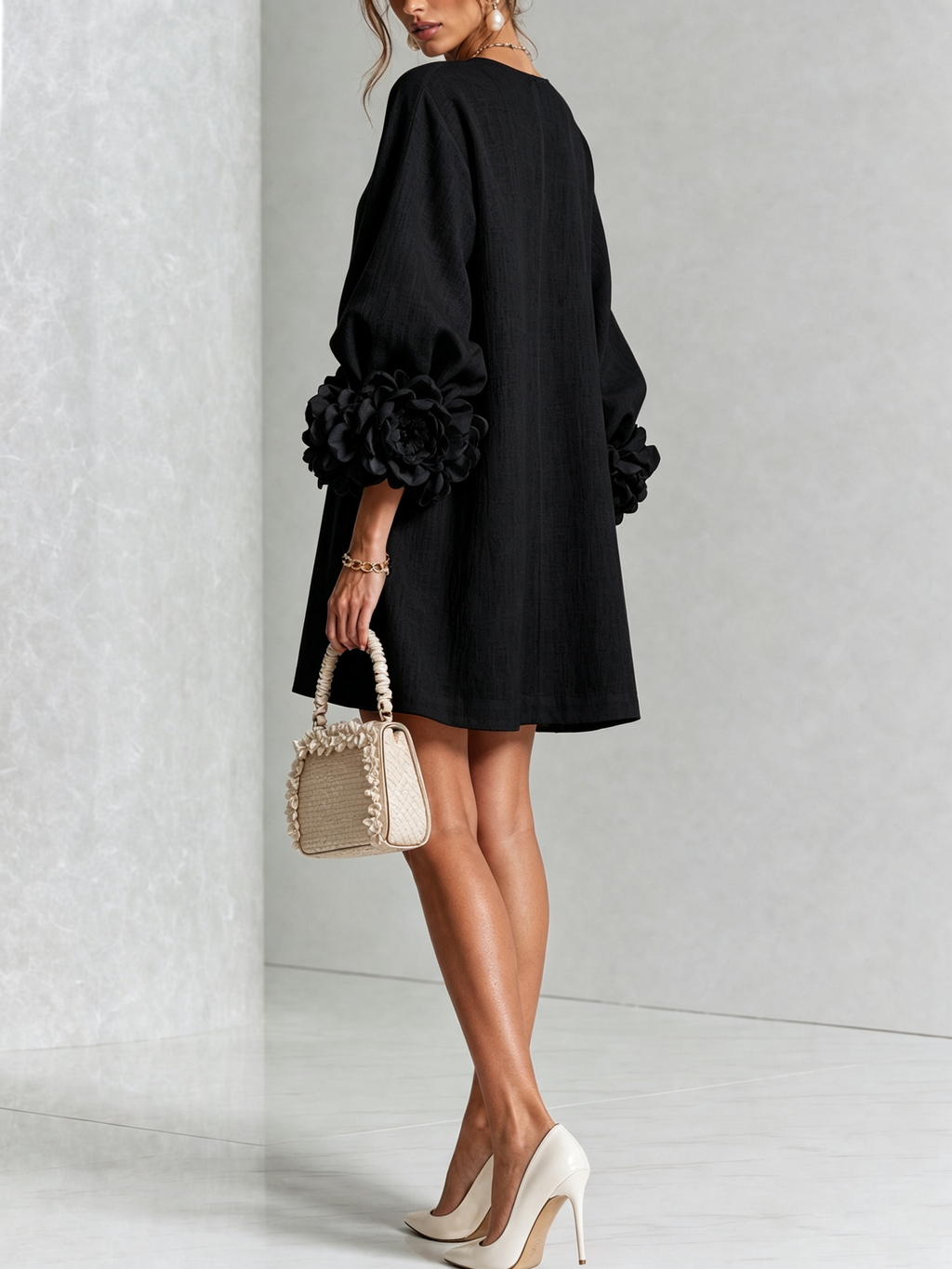 Julianna™ Elegant Button-Down Mini Dress