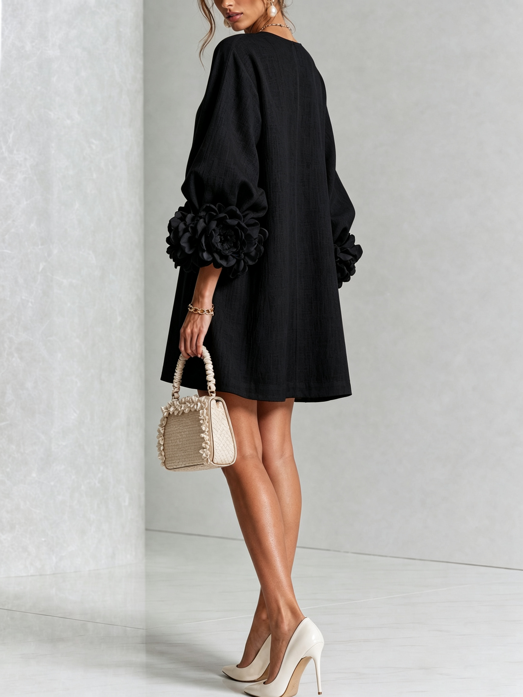 Julianna™ Elegant Button-Down Mini Dress