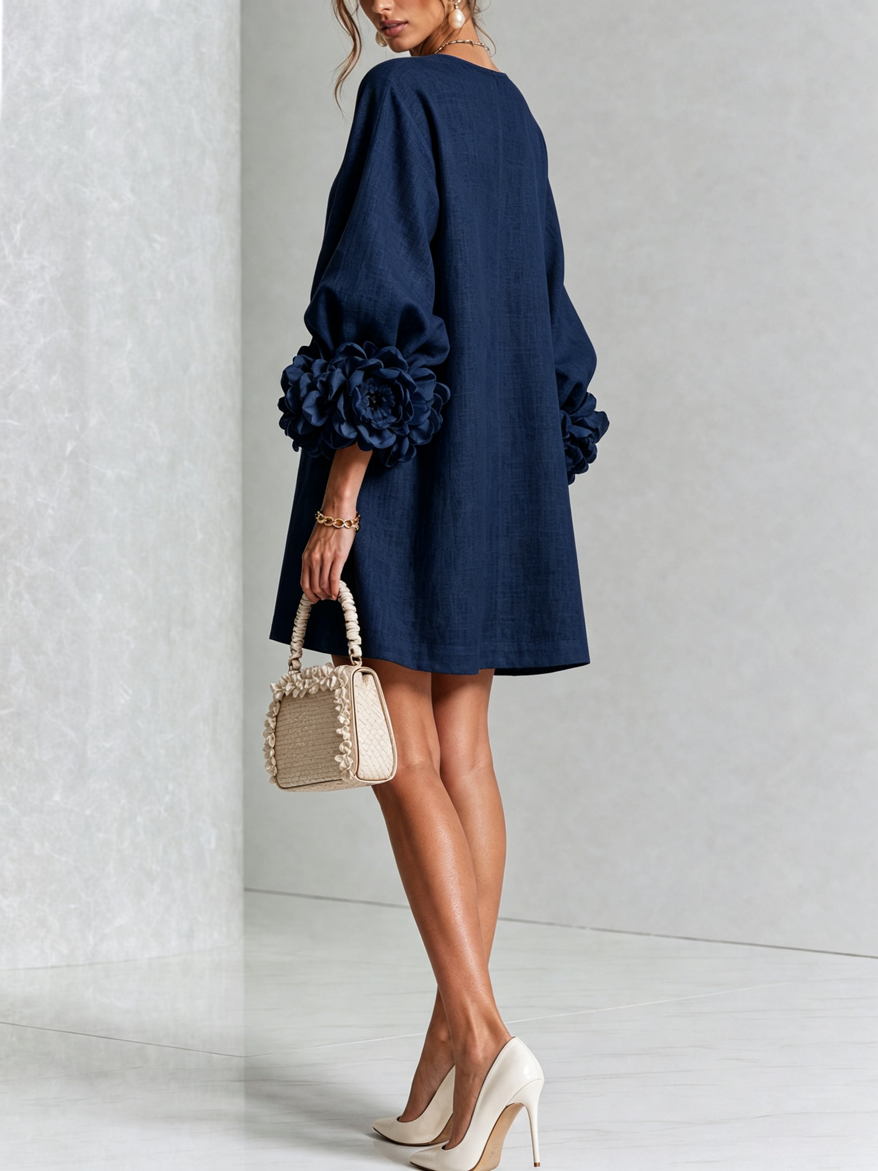 Julianna™ Elegant Button-Down Mini Dress