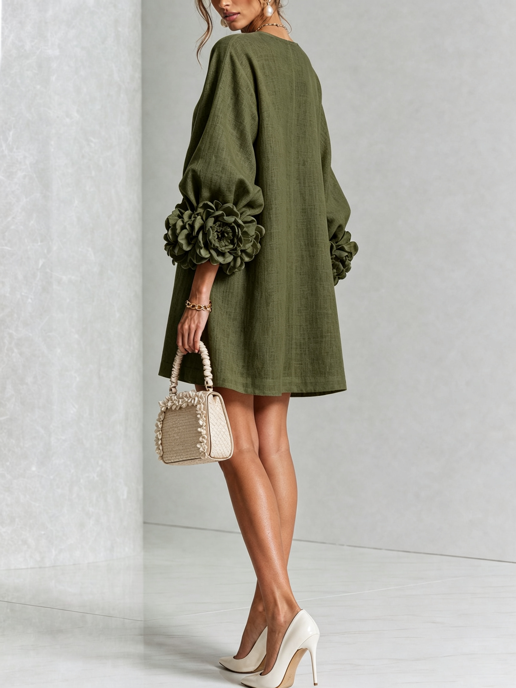 Julianna™ Elegant Button-Down Mini Dress