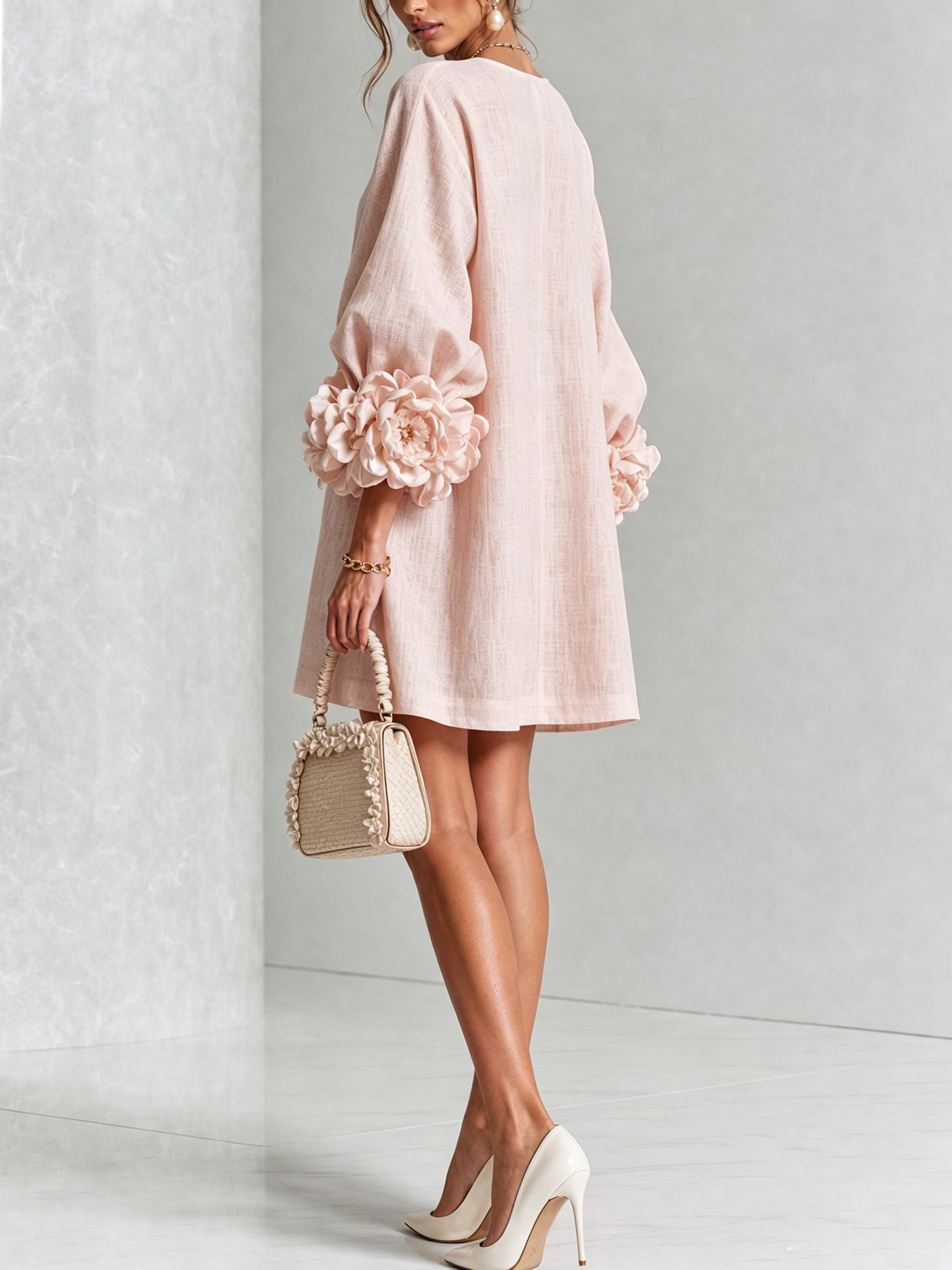 Julianna™ Elegant Button-Down Mini Dress