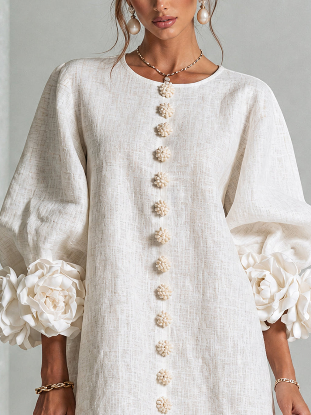 Julianna™ Elegant Button-Down Mini Dress