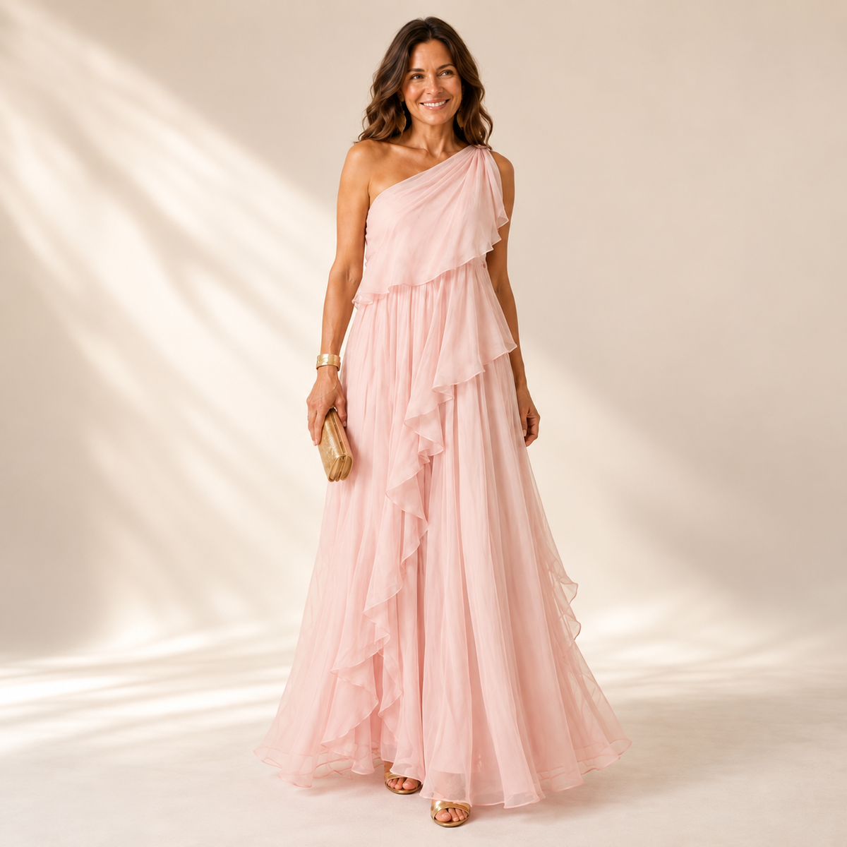 Talia | Cascading Ruffle Maxi Dress