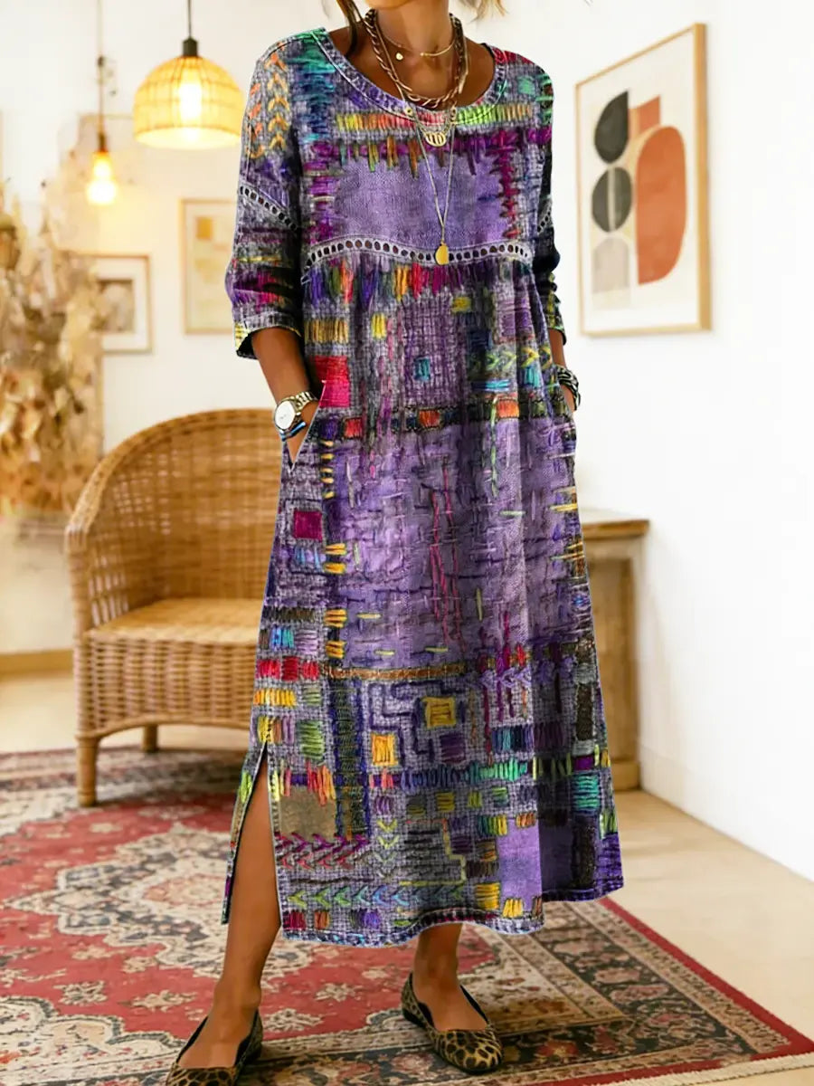 Eliana | Printed Midi Dress