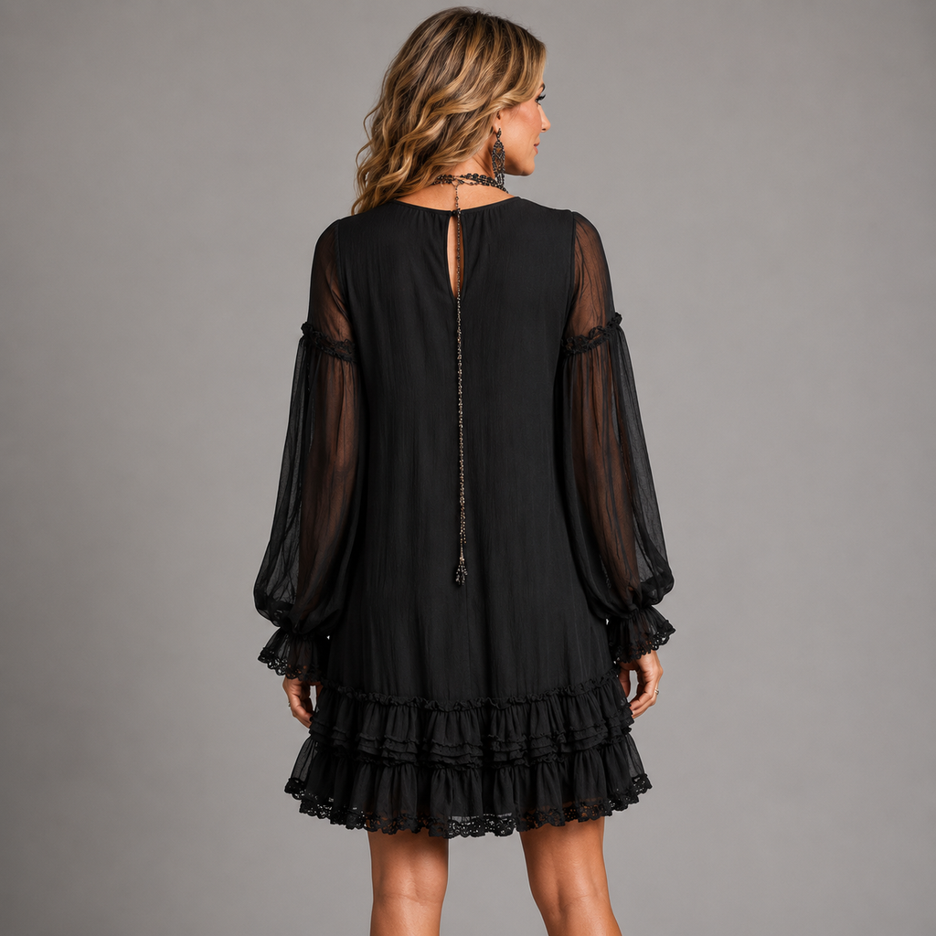 Stella™ Elegant Ruffle Mini Dress