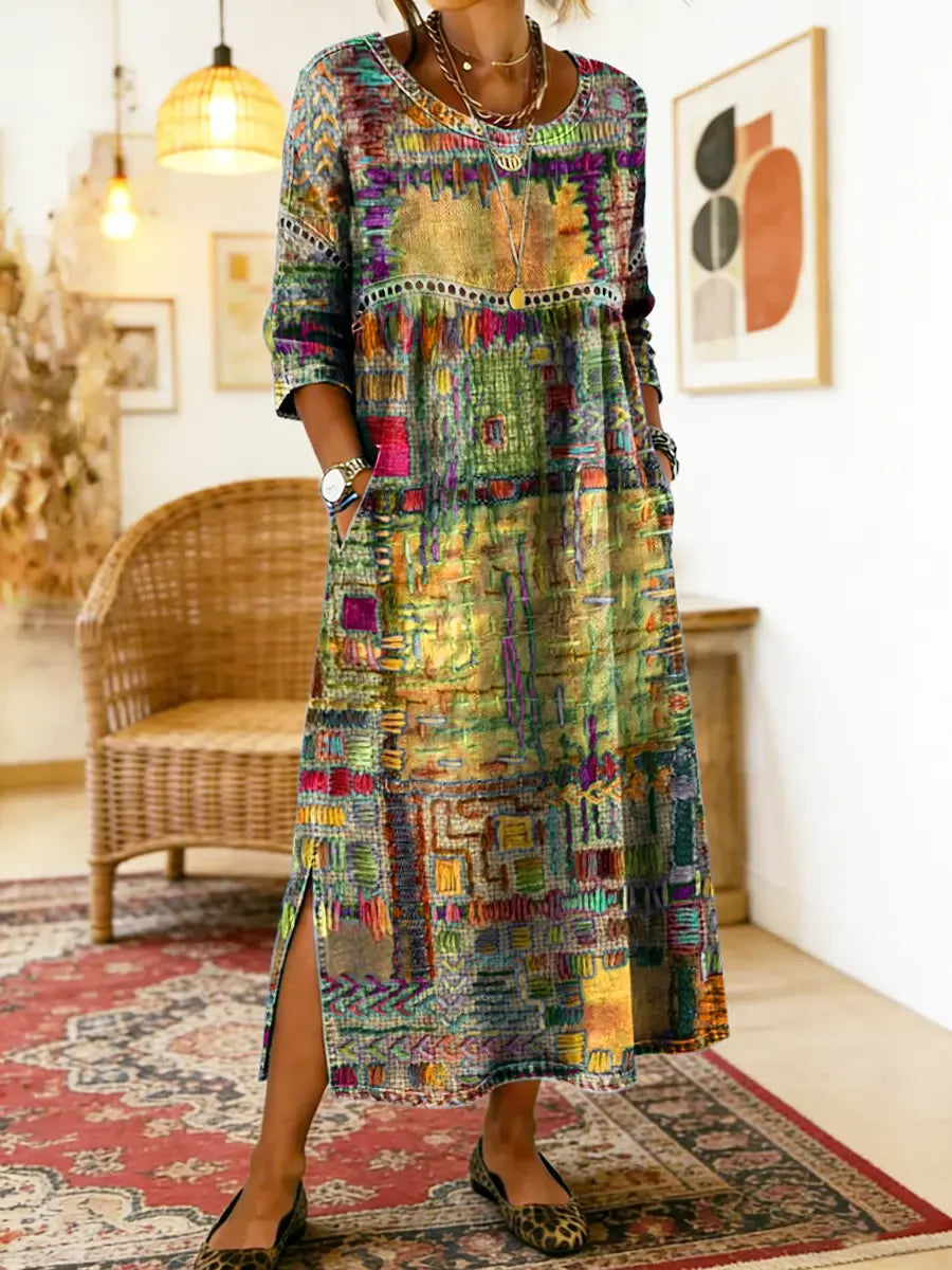 Eliana | Printed Midi Dress