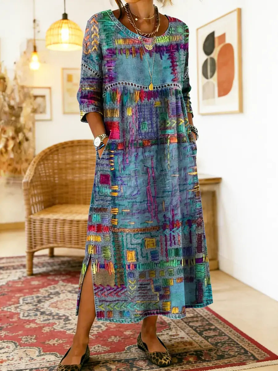 Eliana | Printed Midi Dress