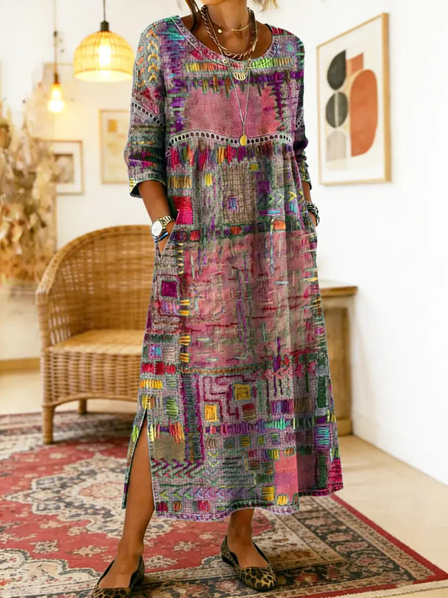 Eliana | Printed Midi Dress