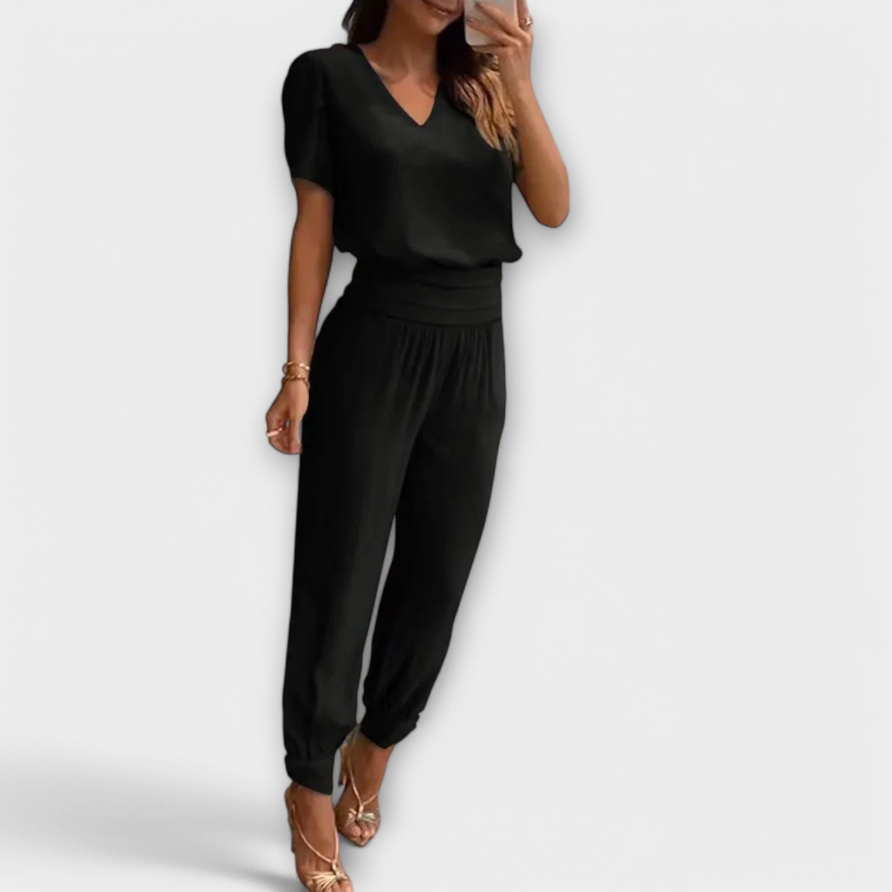 Irmelin – Elegant Set with Top and Trousers