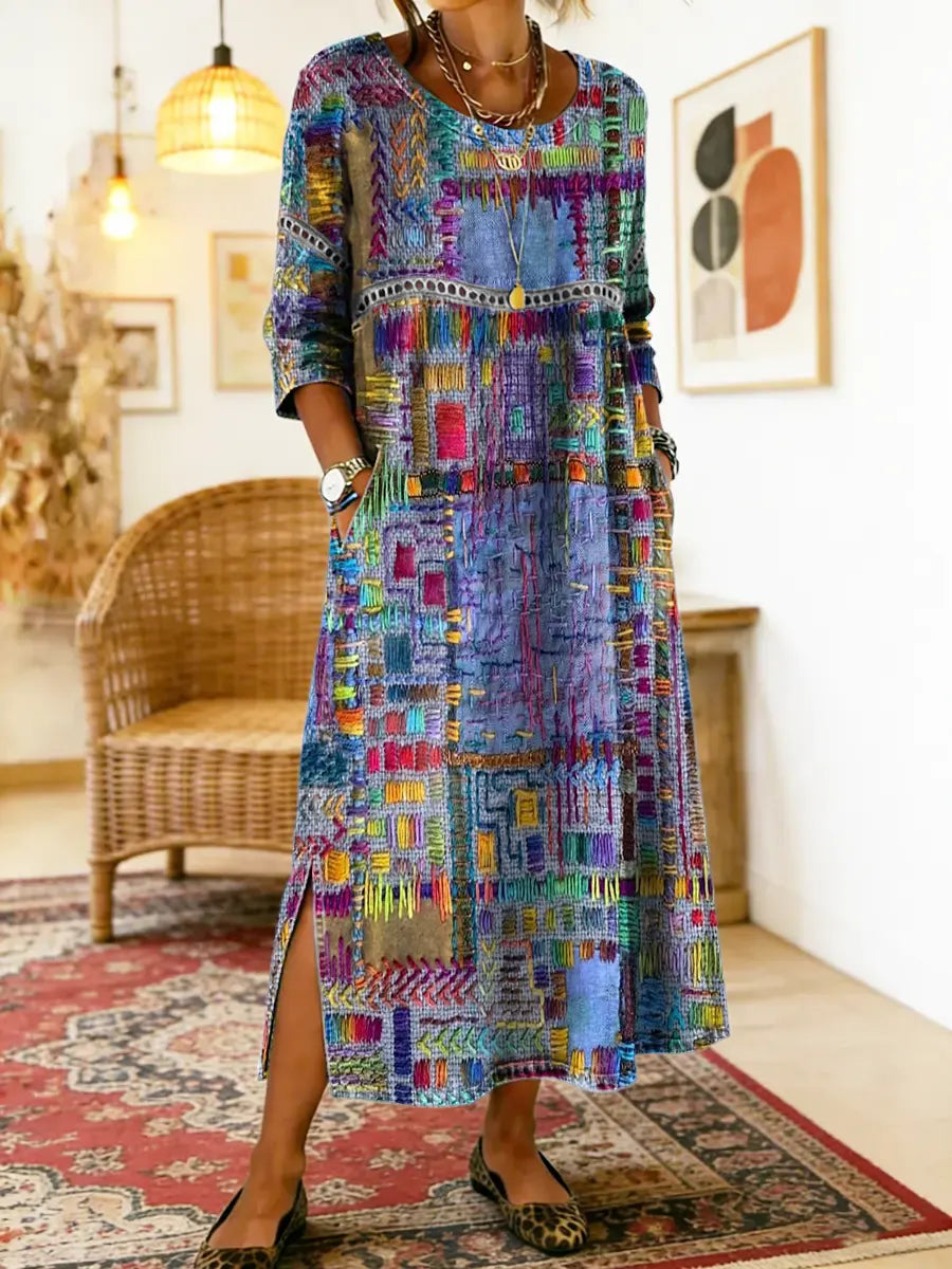 Eliana | Printed Midi Dress