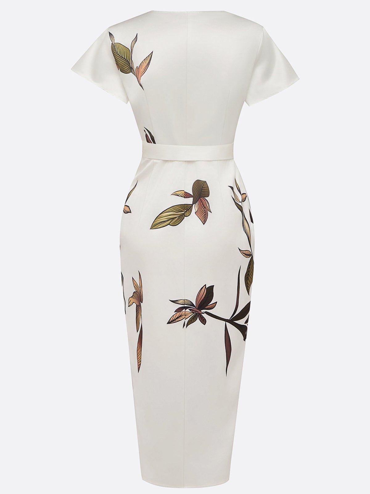Amelia | Elegant Floral Wrap Dress