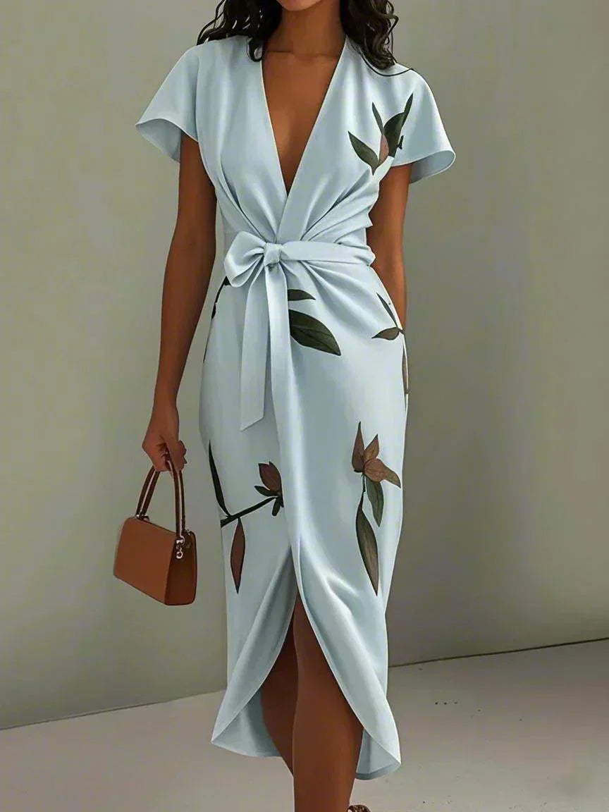 Ruby - Timeless Floral Wrap Dress