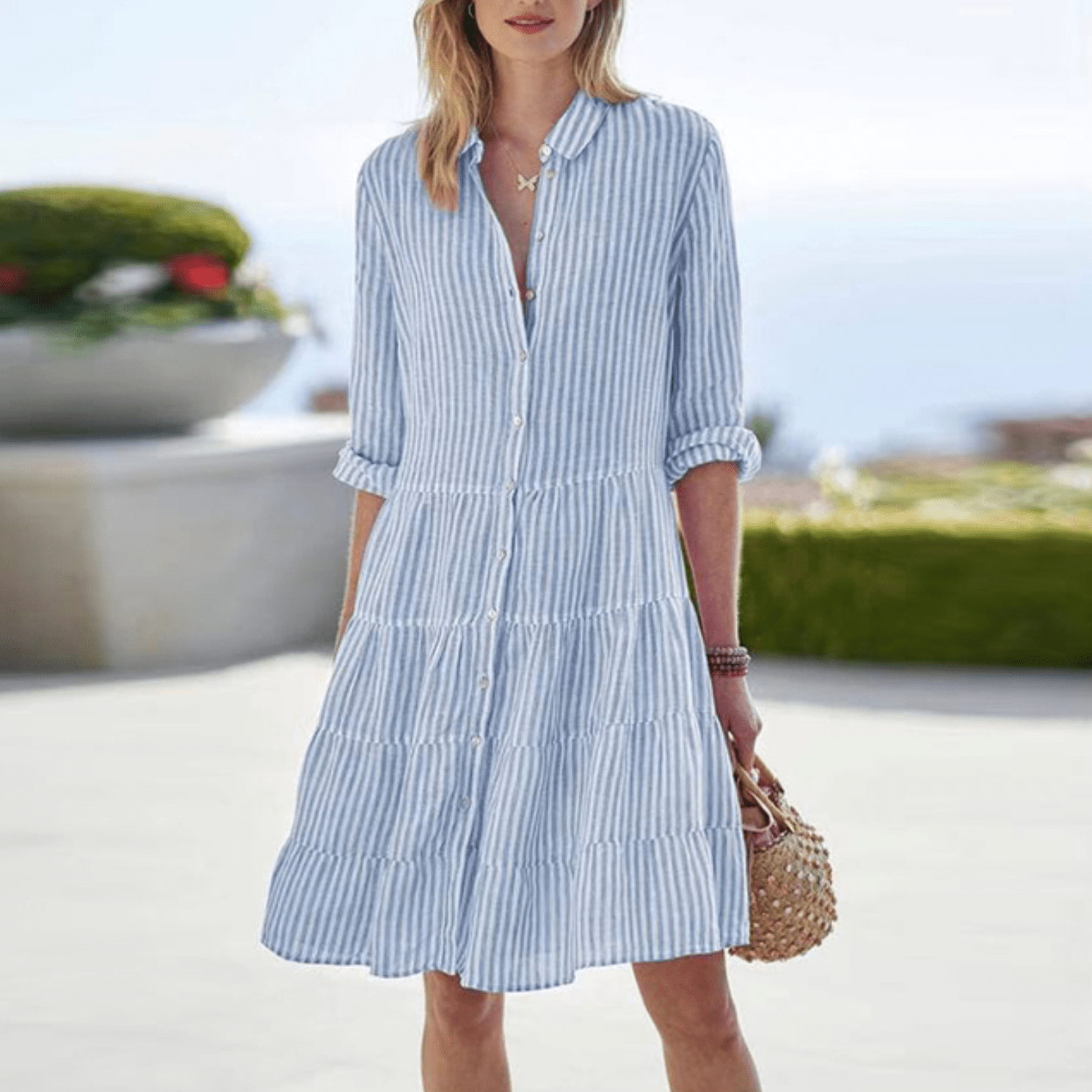 Eliza - Breezy Striped Summer Dress
