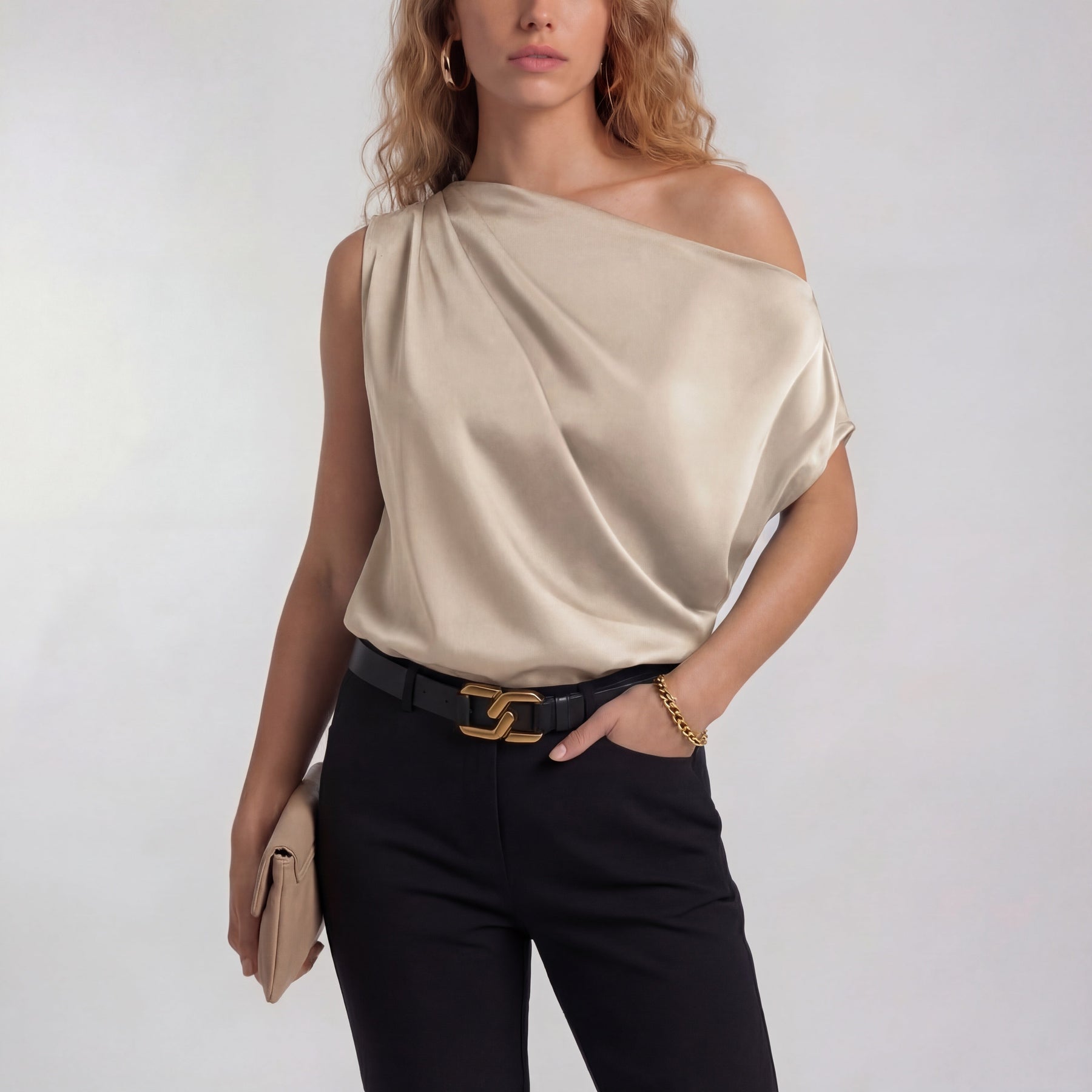 Camilla – Chic Casual One Shoulder Blouse