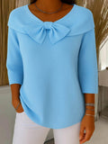 Giana Elegant Bow Knit Jumper