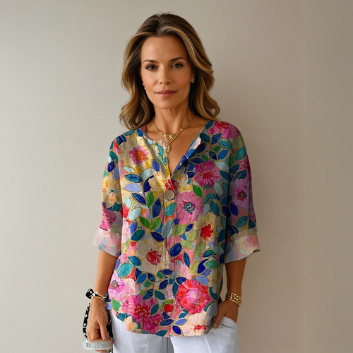 Aaliyah™ Chic Floral Print Blouse